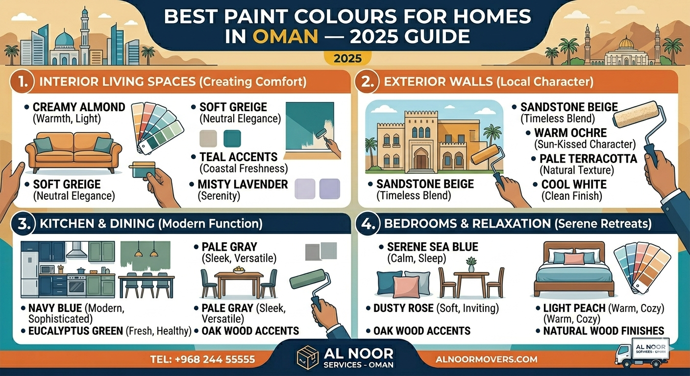 Best Paint Colours for Homes in Oman 2026