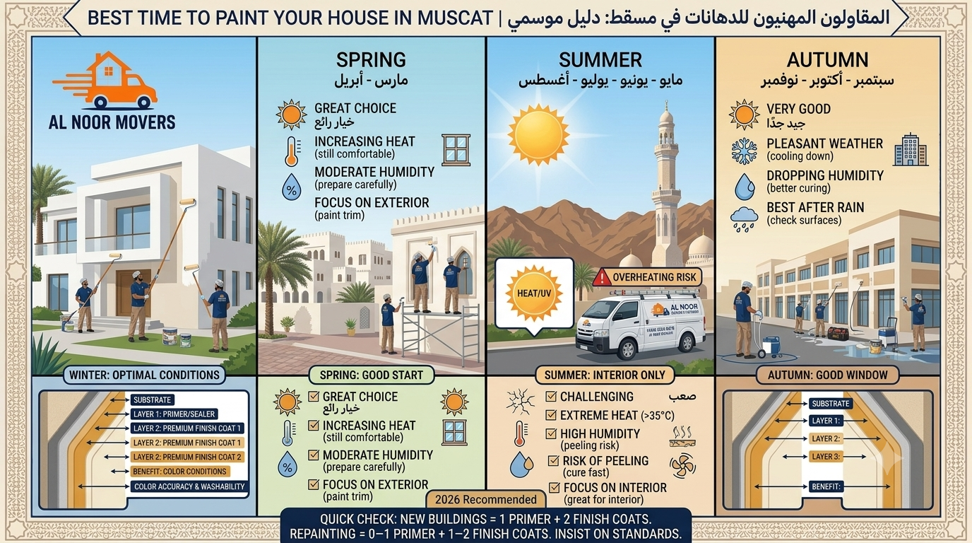 Best Time to Paint Your House in Muscat — Seasonal Guide
